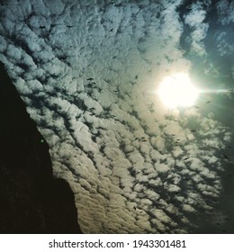 the view of the sun 
