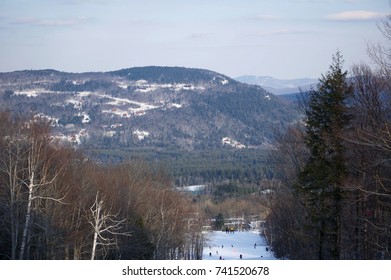 View From Sunday River Mountain In Maine