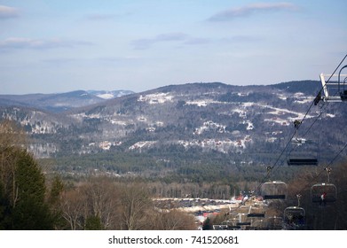 View From Sunday River Mountain In Maine