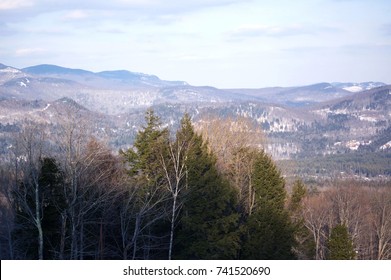 View From Sunday River Mountain In Maine