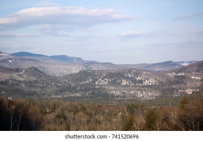 View From Sunday River Mountain In Maine