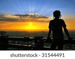 view in sunset