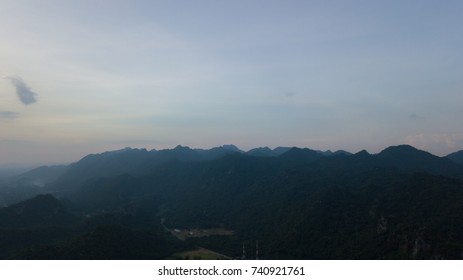 View of sunset in the evening.