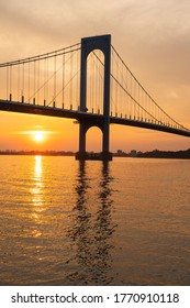 A view of a sunset in the river 