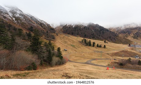 View Of Super Besse Piste, Auvergne, France