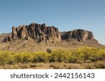 A View Of Superstition Mountain From The Lost Dutchman Mine