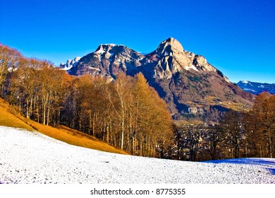 View of a swiss valley in winter - Shutterstock ID 8775355