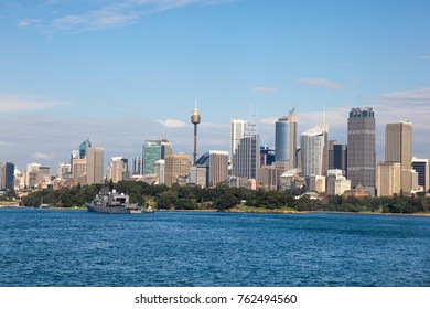 View of Sydney CBD from Sydney Harbour New South Wales Australia. Sydney is Australia's oldest and largest city and is centred around one of the most beautiful harbours in the world. - Shutterstock ID 762494560