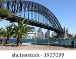 View of Sydney Harbour, Sydney Harbour Bridge and the city of Sydney from Milson