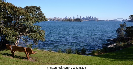  View Of Sydney Skyline And Sydney Harbour From Nielsen Park.