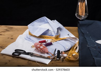 View Of A Tailored Suit From A Tailor In His Studio