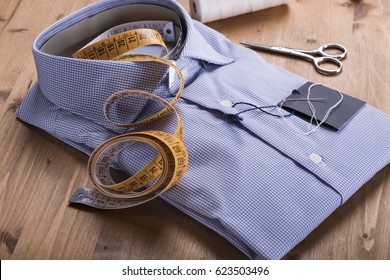 view of a tailored suit from a tailor in his studio