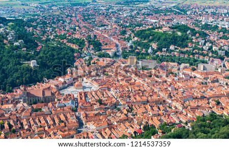 Similar – Aerial View Of Brasov City In Romania