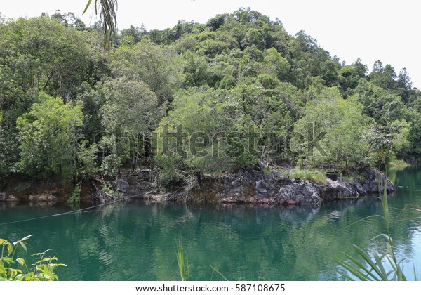 View Tasik Biru Bau Kuching Sarawak Stock Photo Edit Now 587108675