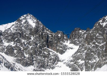 Image, Stock Photo Winter dress of my house mountain