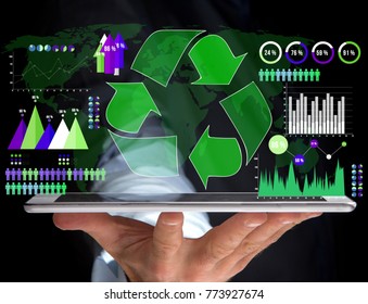 View of a Technology ecologic interface with world map on the background - Ecology concept - Powered by Shutterstock - Get 15% off with code: PIKWIZARD15