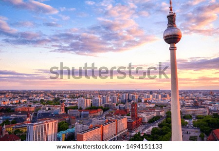 Similar – Image, Stock Photo Television Tower, Berlin