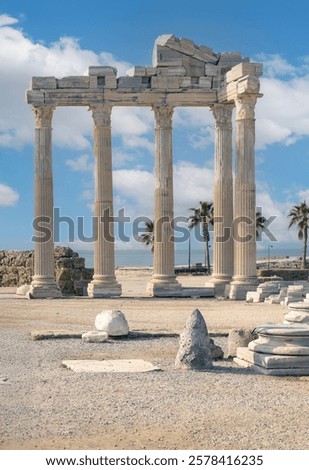 View from the Temple of Apollo in Side.                               