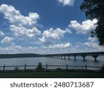 View of Tennessee River bridge from Natchez Trace picnic area