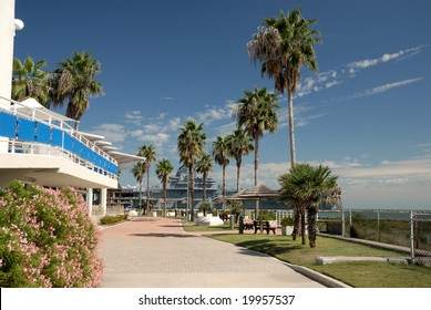 View From Texas State Aquarium, Corpus Christi TX USA