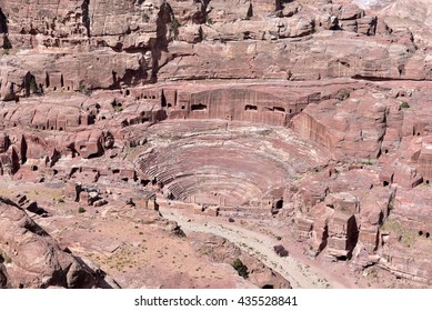 View Of The Theatre In Petra, Jordan