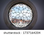 The View Through The Open Window Of Santa Luzia, Portugal