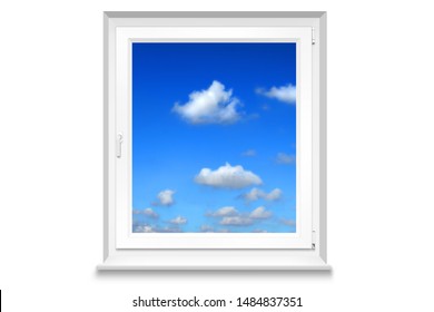 View Through Window Into Sky Stock Photo 1484837351 