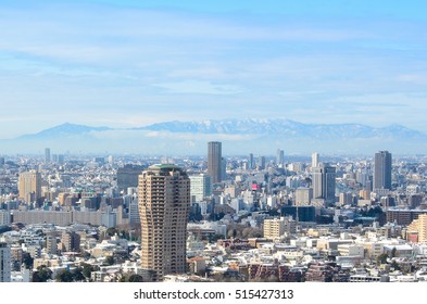 View Of Tokyo City In Winter From Tokyo Tower