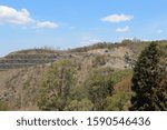 View of Toowoomba Quarry, with processing/work site on the right. View from top of Ruthven Street Toowoomba.