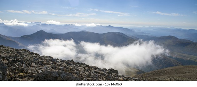 View From Top Of Ben Nevis, Scotland