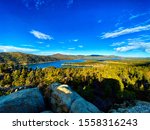 View from the top of the Big Bear Lake, California