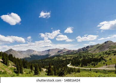 View From The Top Of Cottonwood Pass, Colorado.