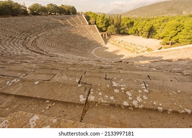 View From The Top Of Epidavros Theatre, Ancient Greece	