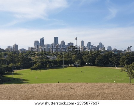 A view from top of the hill of Moore park