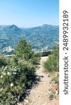 View from the top of Mount Faron in Toulon, France