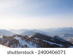 View from the top of mount Panarotta, Trentino alto adige, Italy