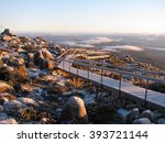 A view from the top of Mount Wellington in Hobart Tasmania.
