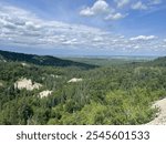 The view from the top of a mountain 