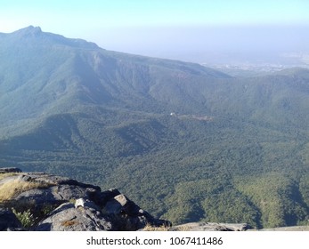 view at top of the mountain