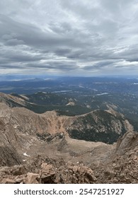 view from top of mountain