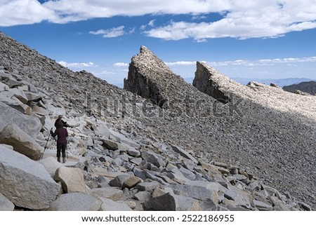 The view from the top of Mt. Whitney.