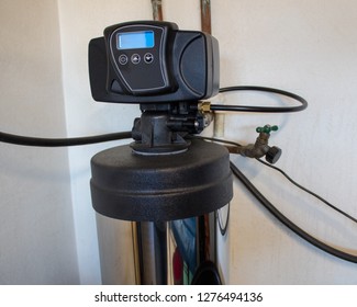 View Of Top Part Of Water Softener System