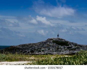 view from the top of a small mountain