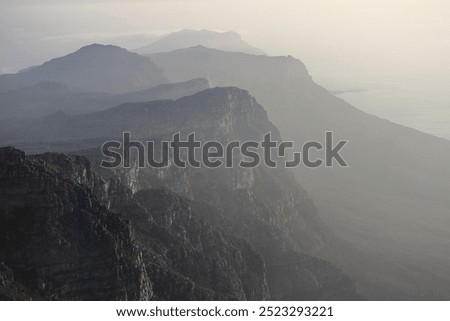 view top of the table mountain