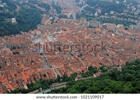 Similar – Aerial View Of Brasov City In Romania