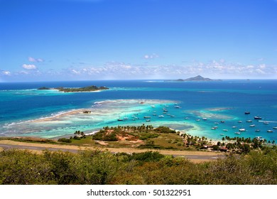 View From The Top Of Union Island, Saint Vincent And Grenadines