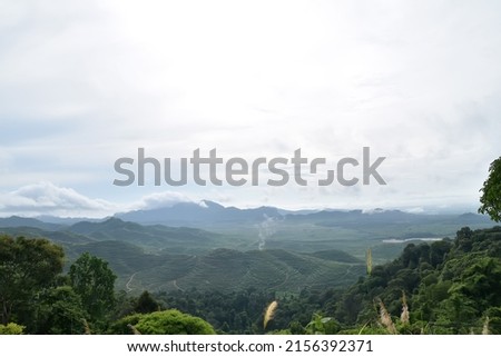 Similar – Aerial photos A small village in the jungle in Chiang Mai