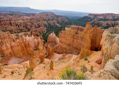 View Towards Bryce Canyon Ampitheater In Utah United States Of A