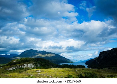 View Towards Loch Maree And Slioch In The Torridon Region Of North West Scotland