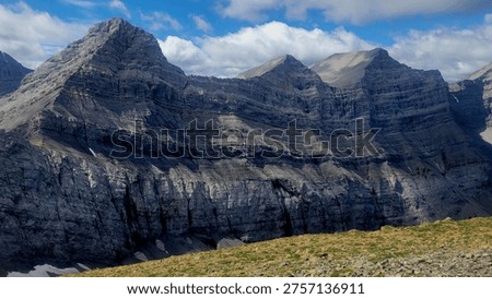 View towards Mount Lougheed at the summit of Mount Allan